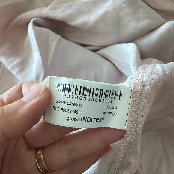 ZARA Satin Draped Midi Dress – Size XL | New, Never Worn 🧡 - Picture 13 of 15